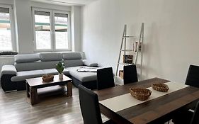 Schöne Wohnung in Rhein Nähe mit kleiner Terrasse